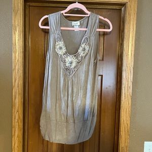 Lavish Plus embellished tank top